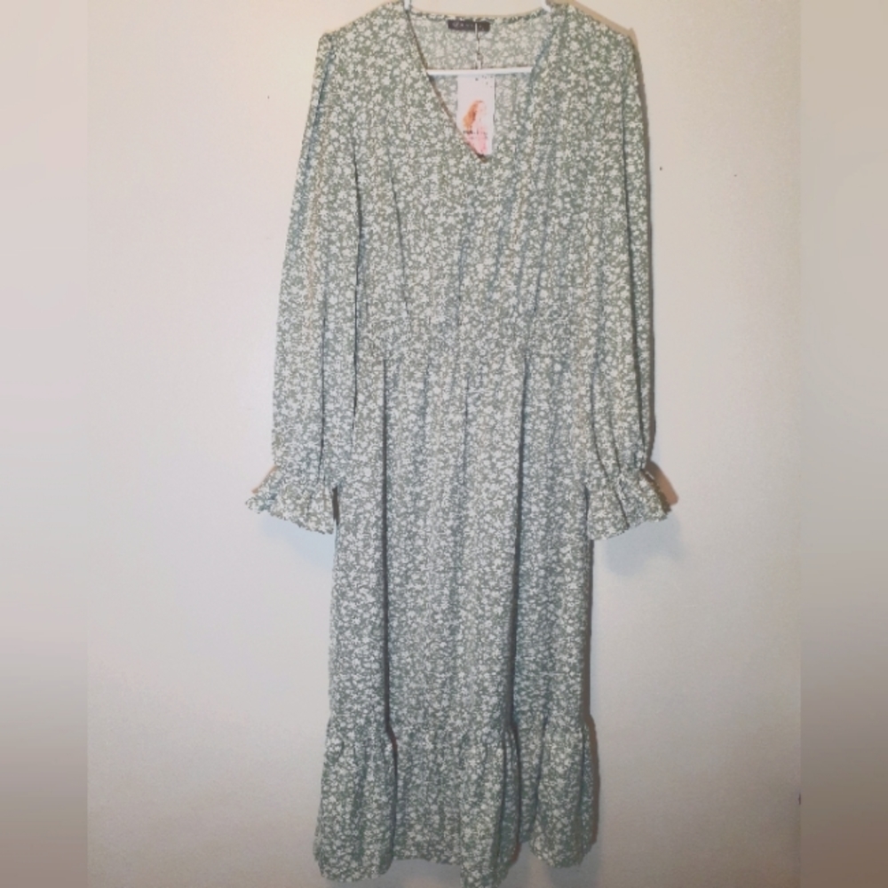 L PrettyGarden Floral Cottage Core Dress